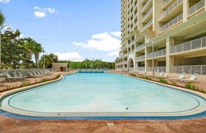A heated pool
