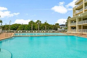 A heated pool