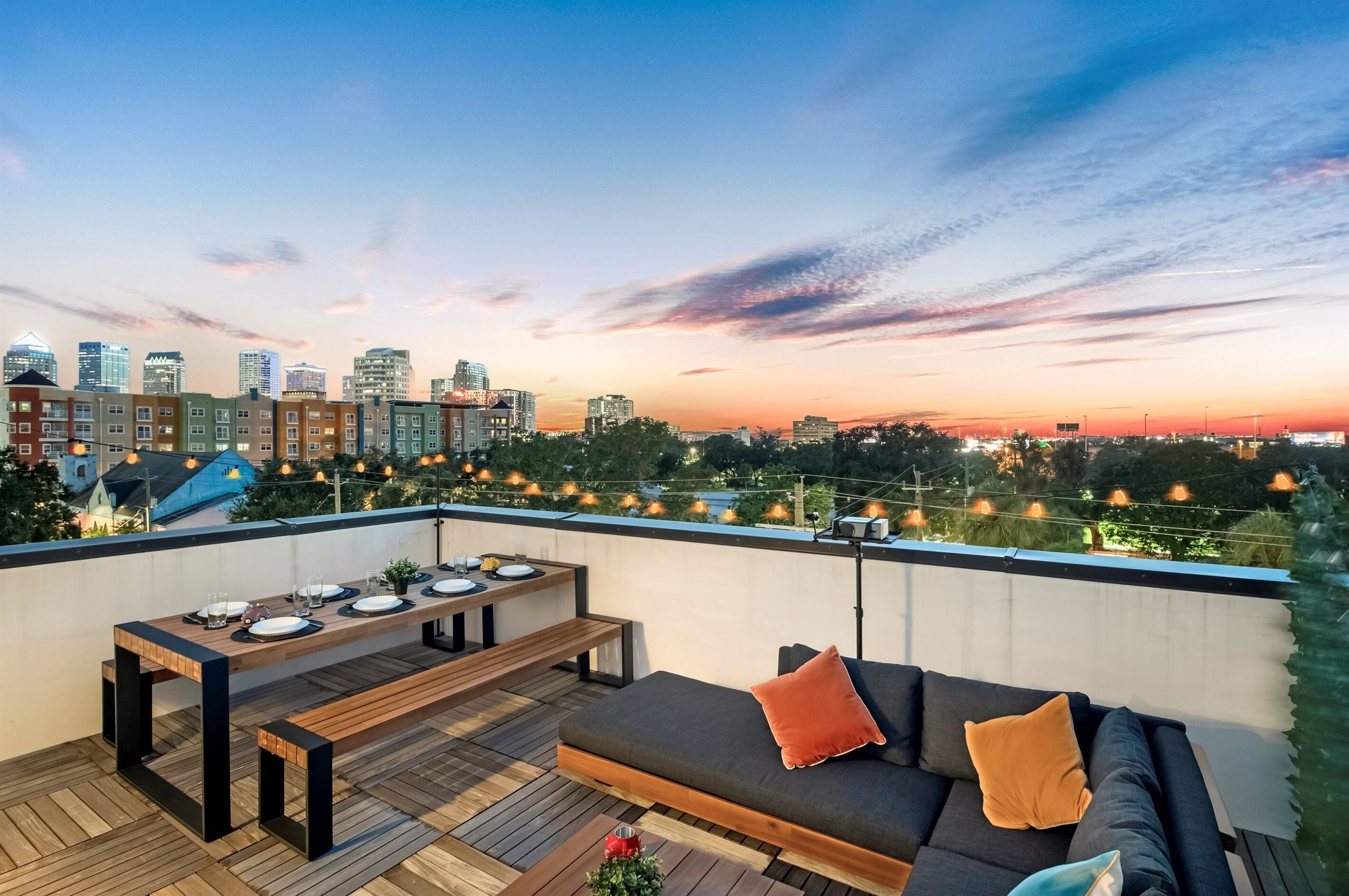Rooftop dining with a view!