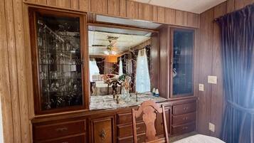 Desk, iron/ironing board, travel crib, free WiFi