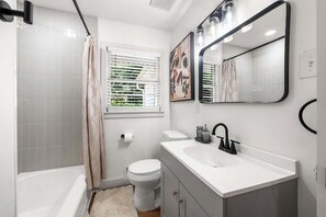 Shower, hair dryer