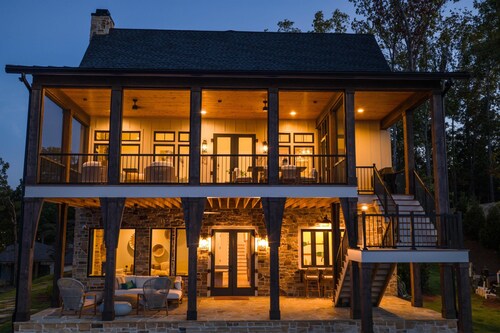 Luxe Lake Martin Home  Pool Hot Tub  Boat Dock