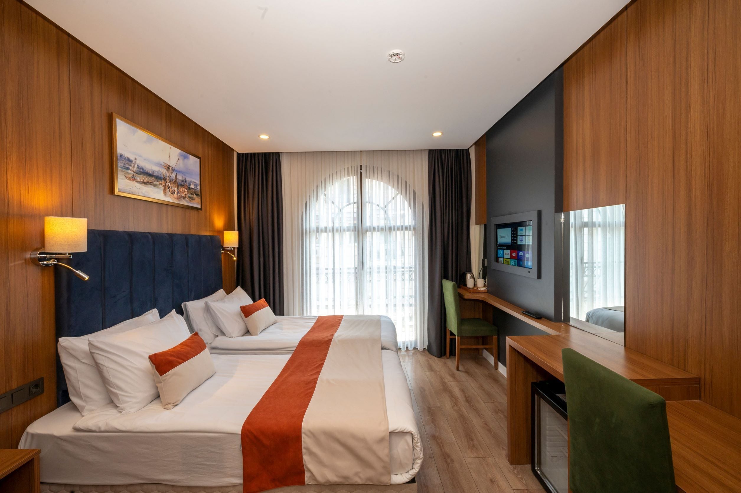 Egyptiska bomullslakan, sängtillbehör av högsta kvalitet och skrivbord