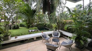Family Apartment, Garden View | Balcony view - Beachfront and Pool 2 BR Apt- Celeena 870 (Rawai)
