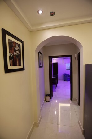Apartamento conforto, vista para o mar | Área de estar