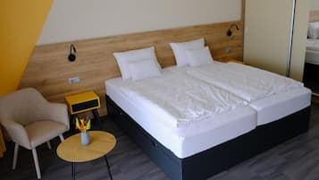In-room safe, desk, laptop workspace, blackout drapes