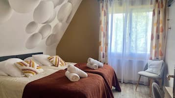 Literie de qualité supérieure, décoration personnalisée