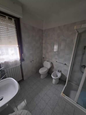 Bidet, towels, soap, toilet paper - Strategic apartment in quiet area (Marginone)
