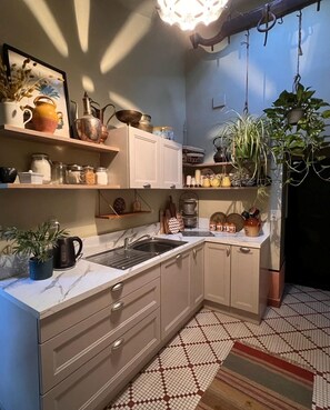 Un four, surface de cuisson, lave-vaisselle