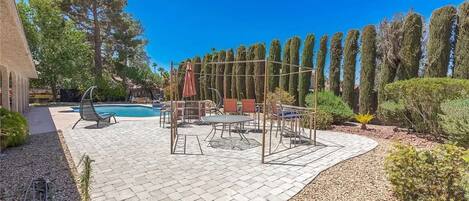 A heated pool