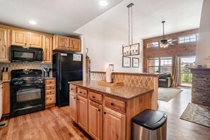 Fridge, microwave, oven, stovetop - 177 Wildflower Lane | Boho Mountain Retreat (Fraser)