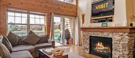 Smart TV, chimenea