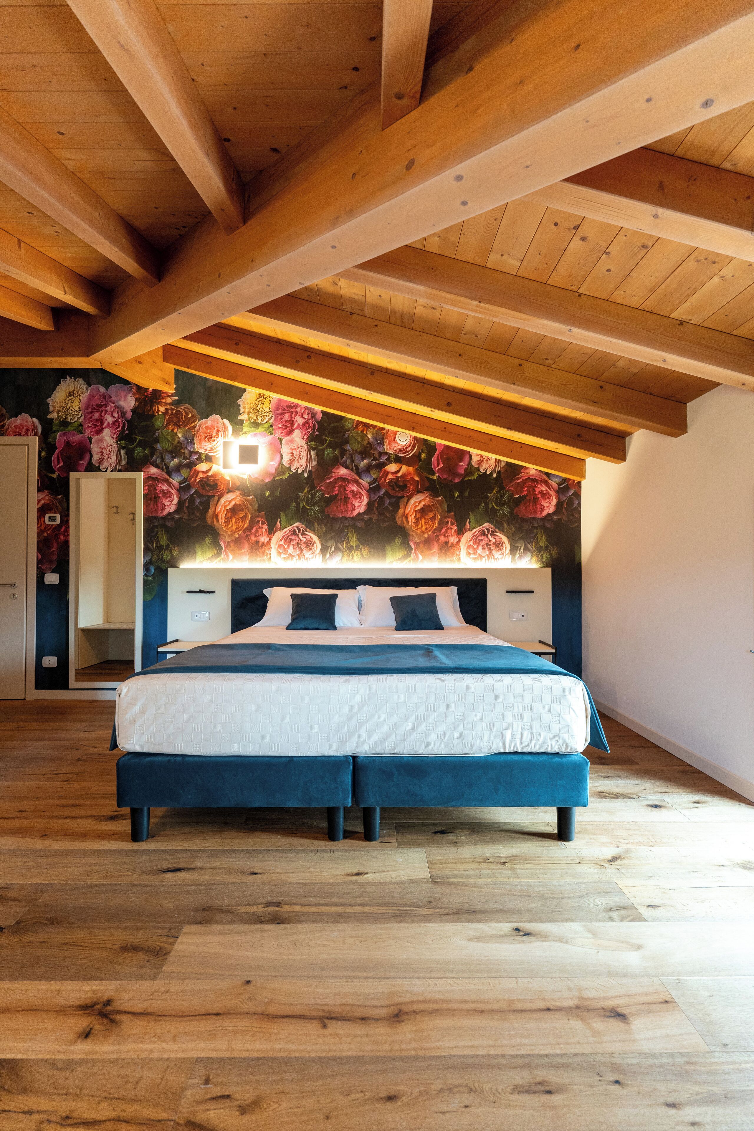 Down comforters, memory foam beds, in-room safe, blackout drapes