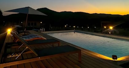 'Les Chalets De Tesa' with Mountain View, Wi-Fi and Air Conditioning