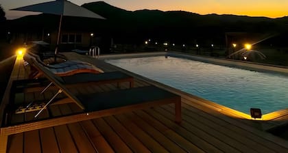 'Les Chalets De Tesa' avec vue sur la montagne, Wi-Fi et climatisation