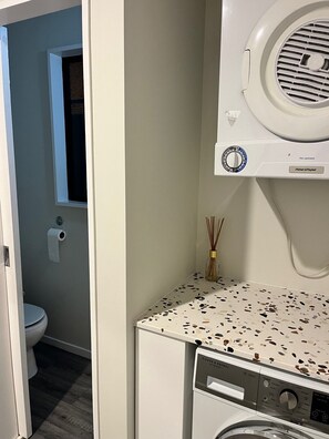 Shower, toilet paper