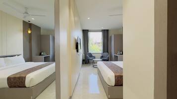 Kamar Eksekutif, pemandangan kota | Wi-Fi gratis dan seprai linen