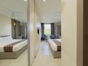 Habitació executiva, vistes a la ciutat | Wifi gratuïta i roba de llit 