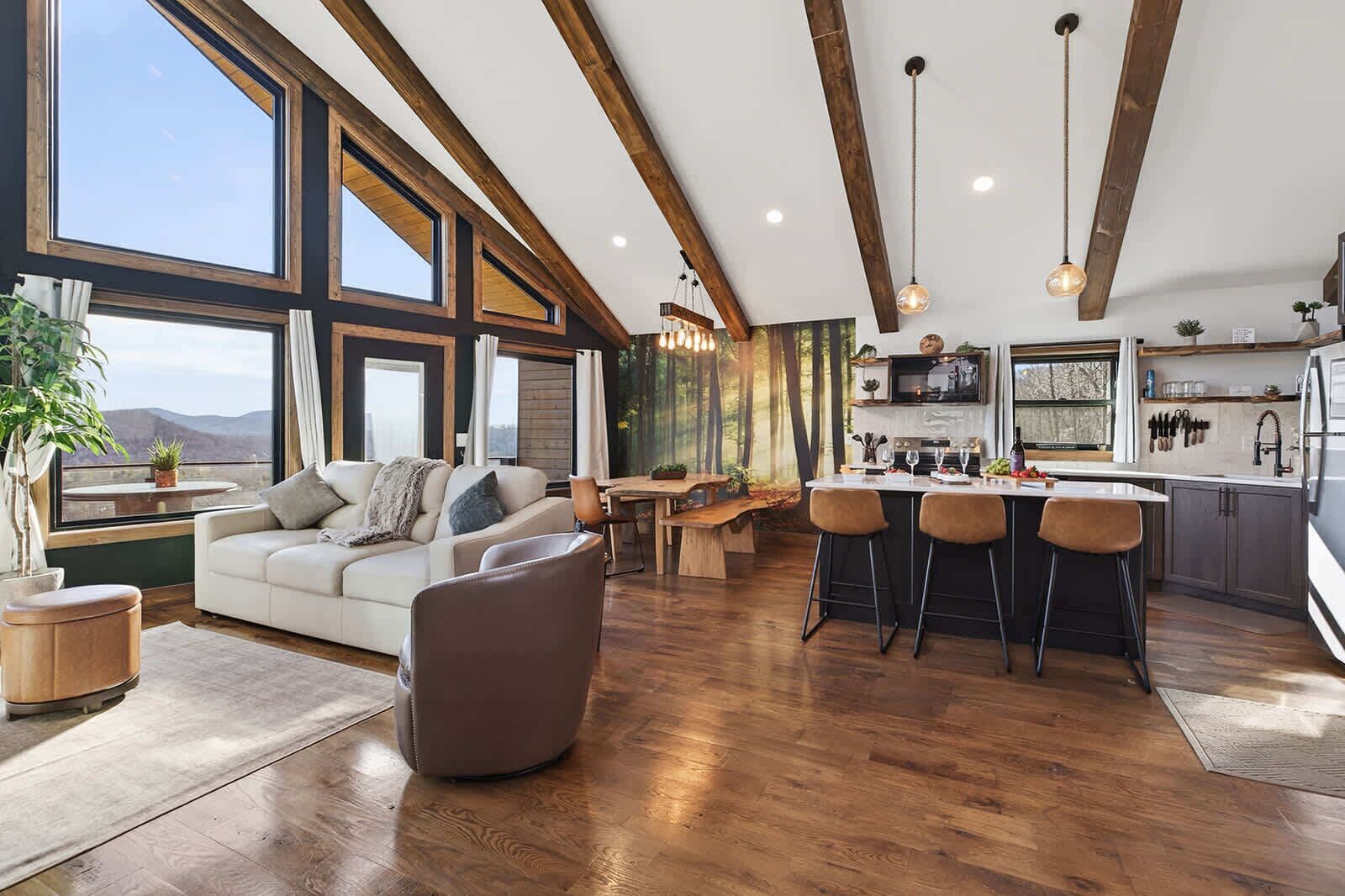 Télévision, cheminée