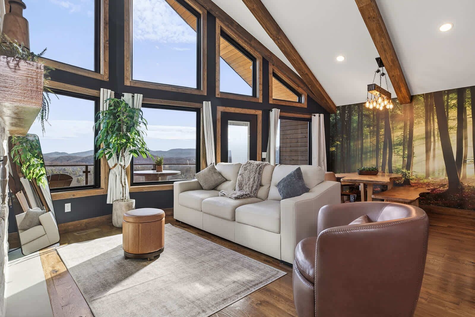 Télévision, cheminée