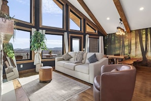 Télévision, cheminée