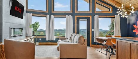 Télévision, cheminée