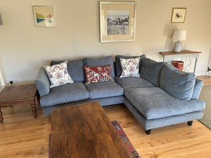 Smart-tv och eldstad