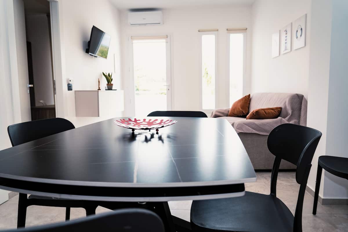 Comfort Apartment, Balcony, Garden View | Living area | Flat-screen TV