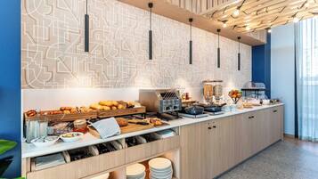 Daily buffet breakfast (EUR 18 per person)