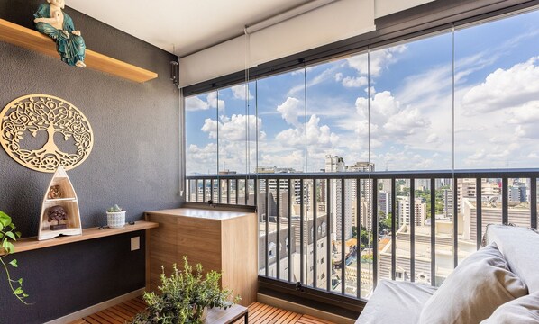 Living area - Zen Studio W/panoramic View of Sao Paulo Onj2612 (São Paulo)