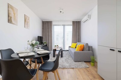 Stylish Apartment with Air Conditioning | Balcony and Parking