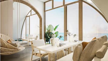 Casita Seaview with Pool | Living area