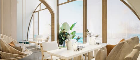 Casita Seaview with Pool | Living area