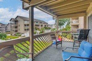 Front of property - Poolside Fun + Ocean Strolls: Myrtle Beach Oasis! (Myrtle Beach)