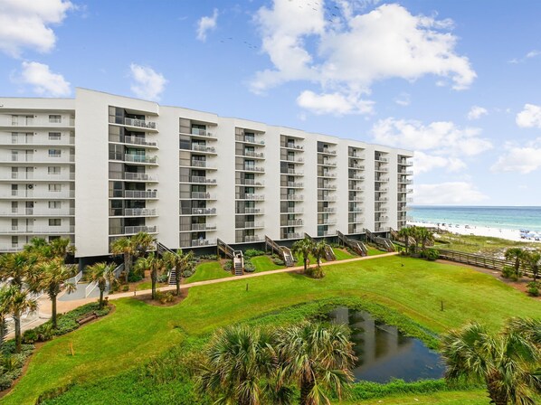 Balcony - Beautiful Gulf Views - Mainsail #235 | Upscale Condo, Gulf View + Amenities (Miramar Beach)