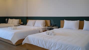 Estudio familiar, 2 camas Queen size, baño privado, vista a la playa | Wifi gratis