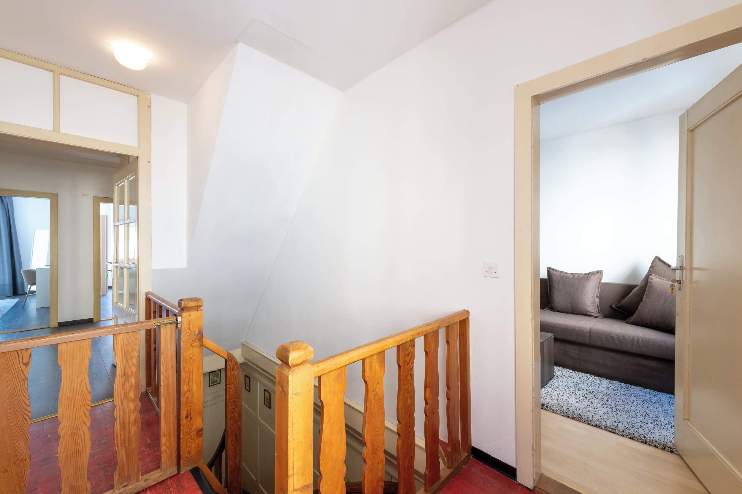Apartment right, studio apartment left two bedroom