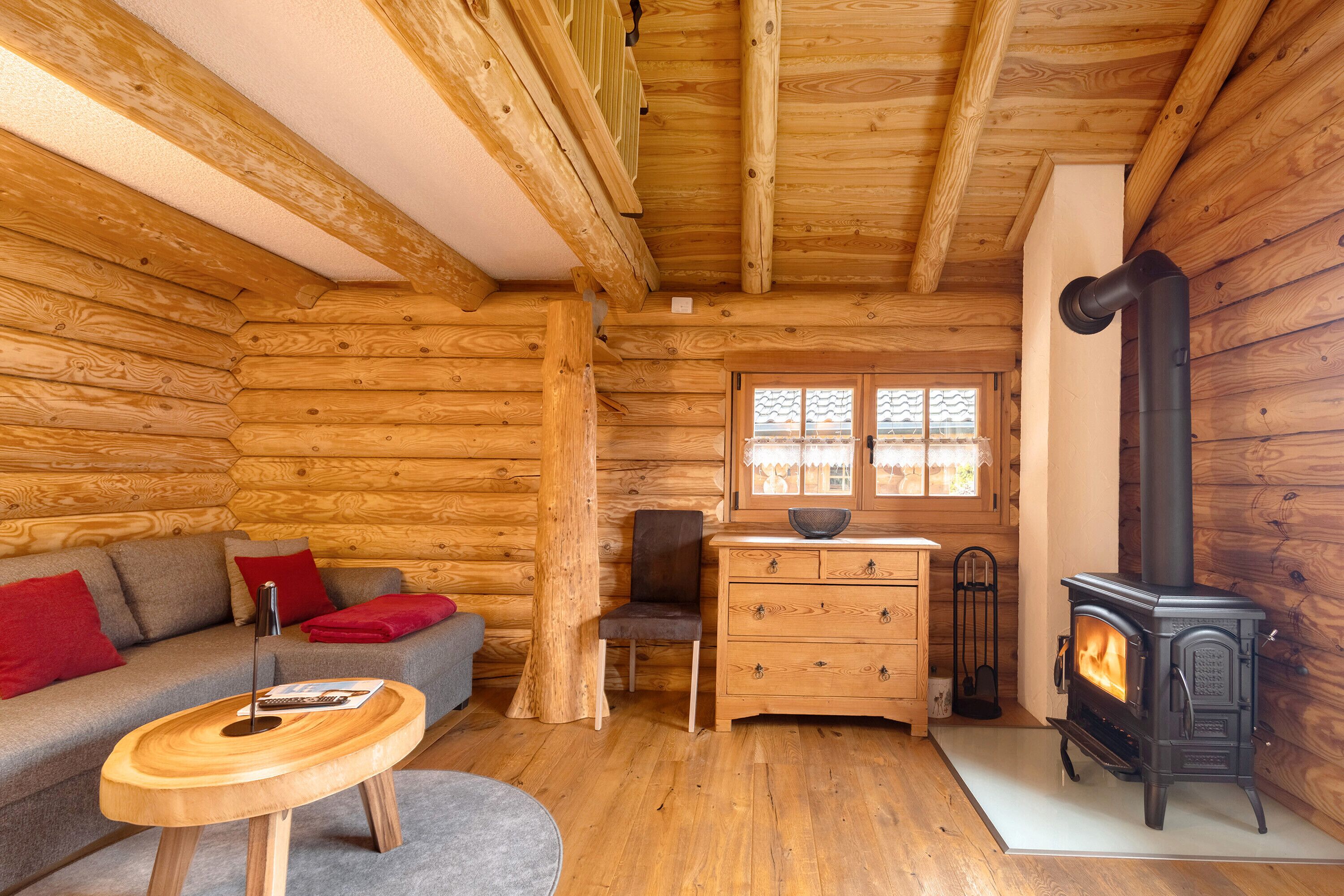 Fernseher, Kamin, Tischtennisplatte