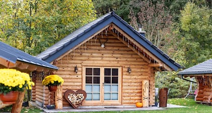 Chalet am See – Vogtland-Chalet: gemütliche Holzhütte für Paare