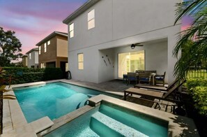 Pool | Outdoor pool - Elegant 8br Retreat W/ Private Pool, Spa & Family-friendly Comfort 8 Bedroom Villa (Kissimmee)