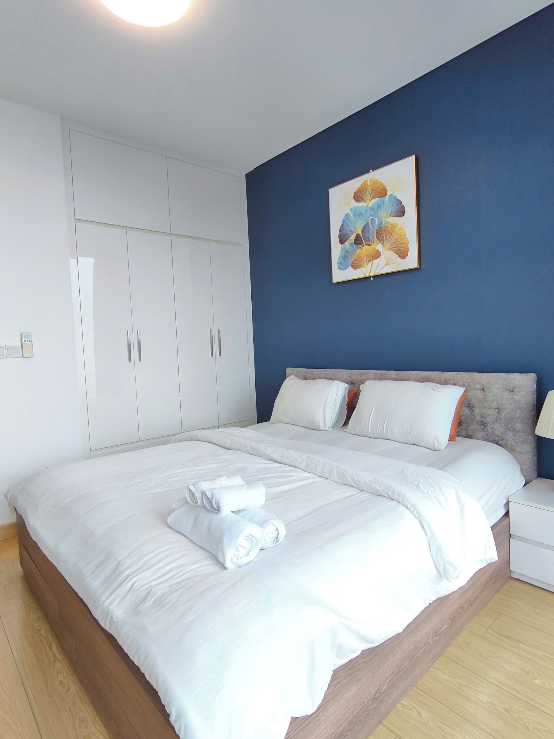 Deluxe Apartment, 1 Bedroom, Balcony, City View | Hypo-allergenic bedding, memory foam beds, desk, laptop workspace