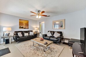 Villa, 4 Bedrooms | Living area - Relaxing Indian Ridge Home W/ Pool, Near Disney & More 4 Bedroom Villa (Kissimmee)