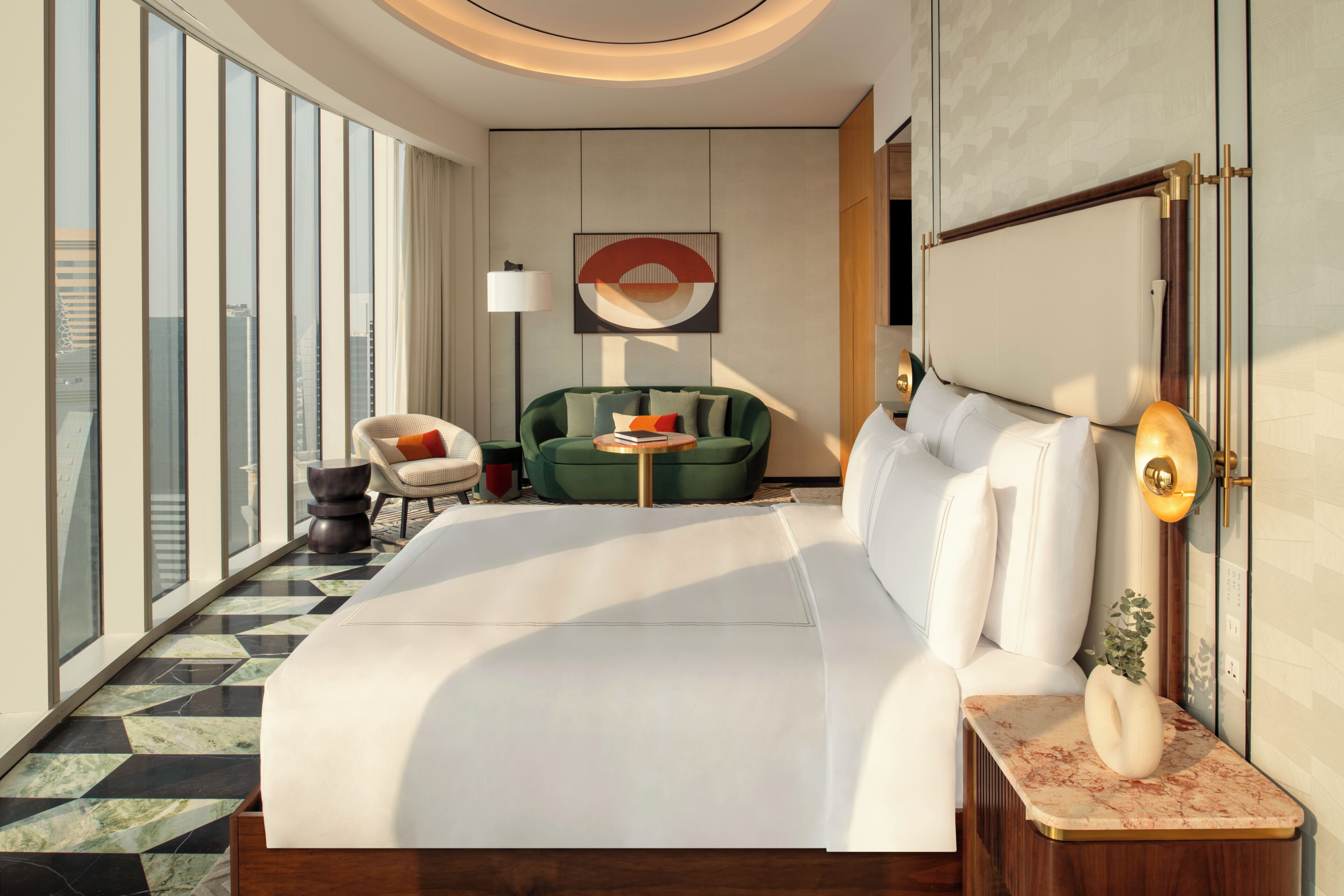 Premium bedding, Select Comfort beds, in-room safe, soundproofing