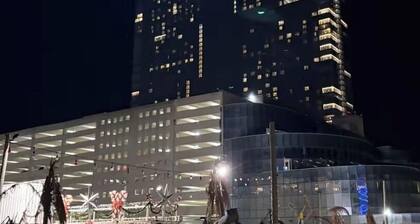 Atlantic City skyline view on Private Balcony near Boardwalk, Beach & Casino’s