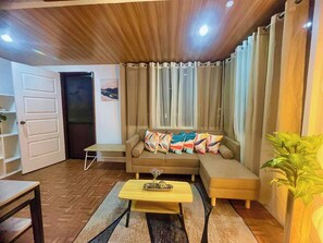 Cabana, 1 dormitori, fumadors, vistes al jardí | Sala d'estar