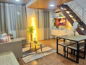 Cabaña, 1 habitación, fumadores, vistas al jardín | Sala de estar