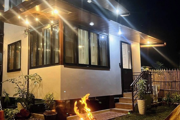 Ferienhütte, 1 Schlafzimmer, Raucher, Gartenblick | Terrasse/Patio