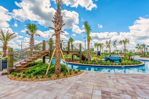 Indoor pool, outdoor pool - 9BR Luxury Villa Storey Lake Orlando (Kissimmee)