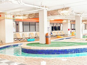 Indoor pool, a heated pool