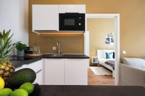 Private kitchen - Central 40 sqm city apartment (No. 1) for 3 pers. (Saarbrücken)